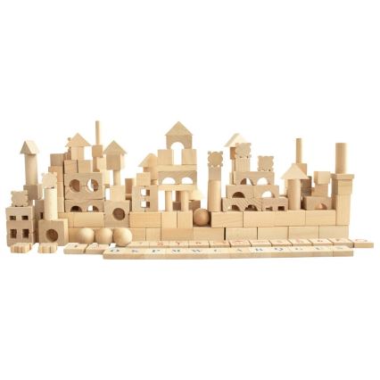 2Kids Toys - Naturel houten blokken, 220 stuks