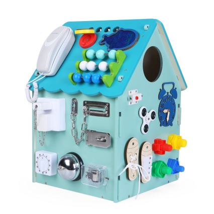 2Kids Toys - Panneau d'activités maison bleu