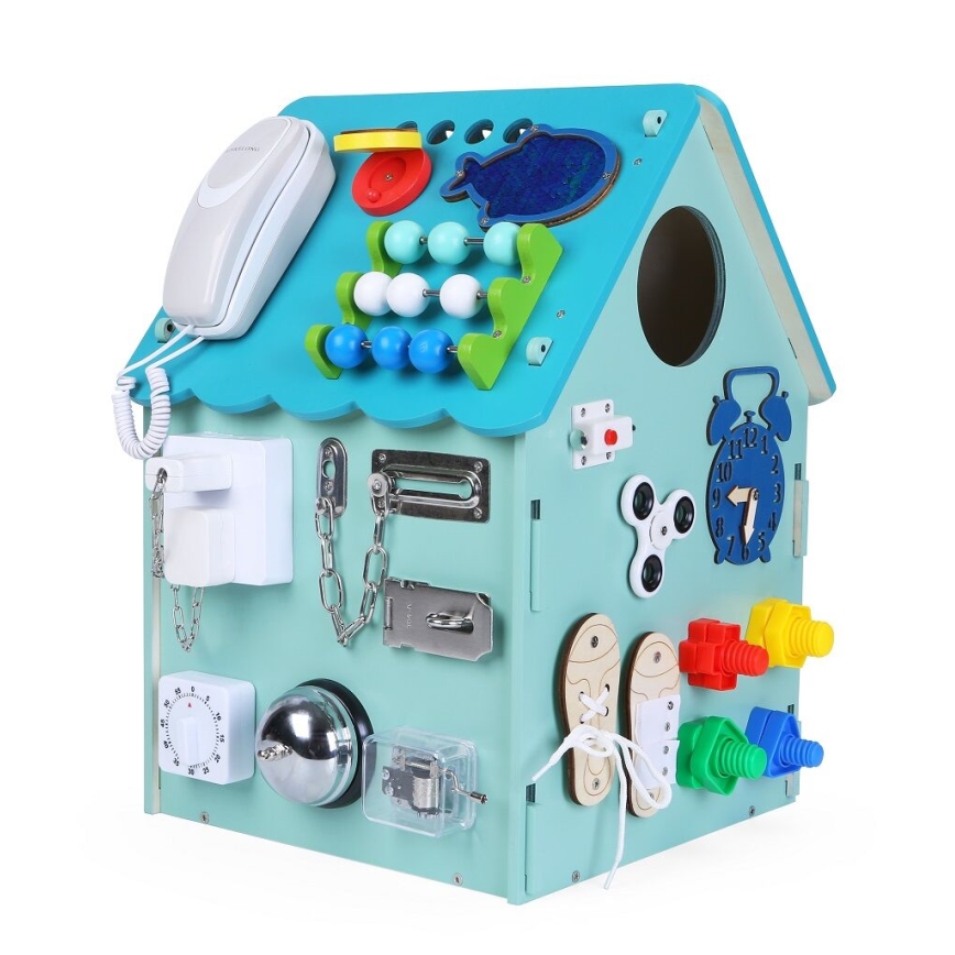 2Kids Toys - Panneau d'activités maison bleu