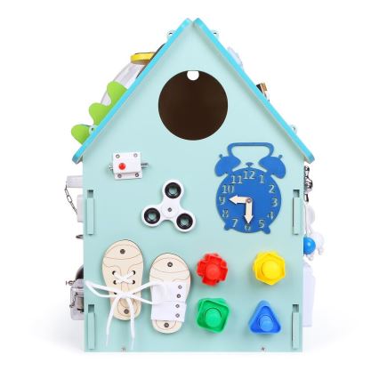 2Kids Toys - Panneau d'activités maison bleu