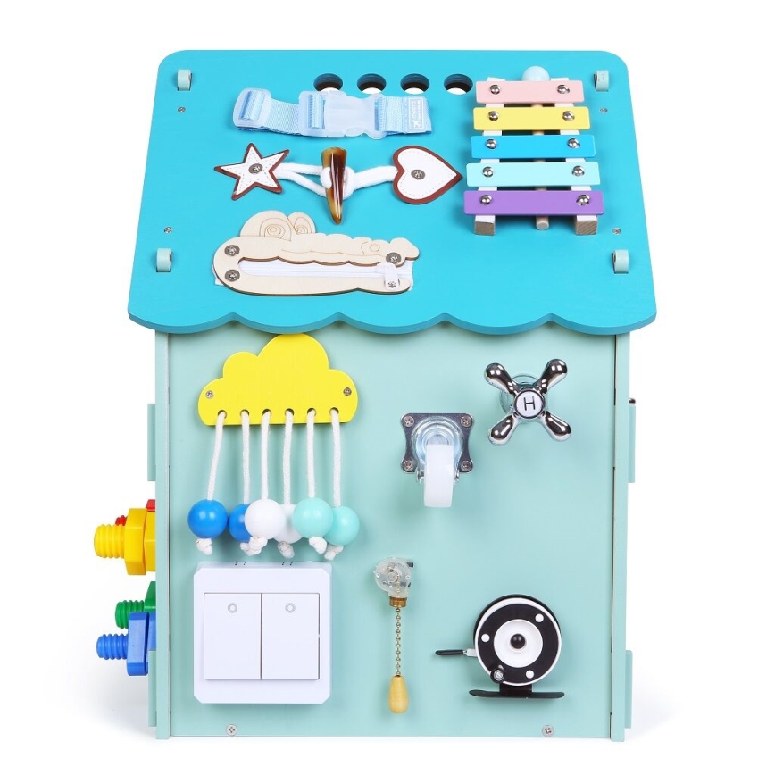 2Kids Toys - Panneau d'activités maison bleu