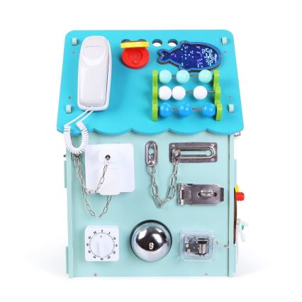 2Kids Toys - Panneau d'activités maison bleu