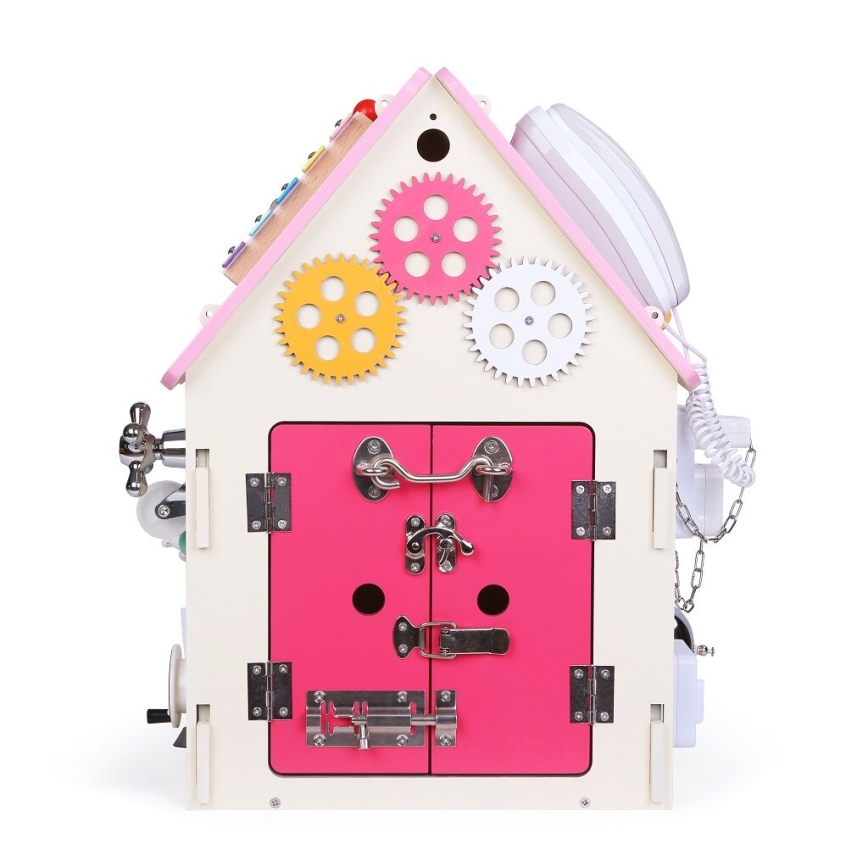 2Kids Toys - Panneau d'activités maison rose