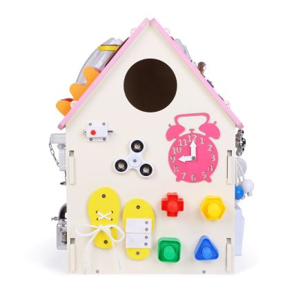 2Kids Toys - Panneau d'activités maison rose