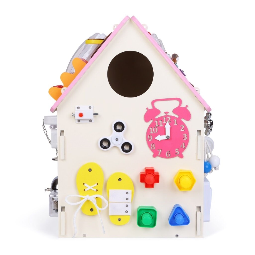 2Kids Toys - Panneau d'activités maison rose