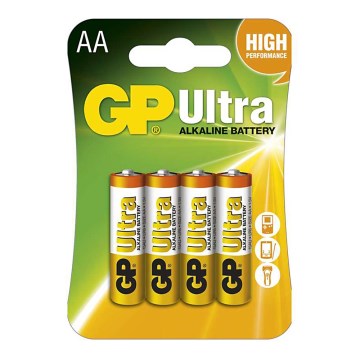 4 pc Pile alcaline AA GP ULTRA 1,5V