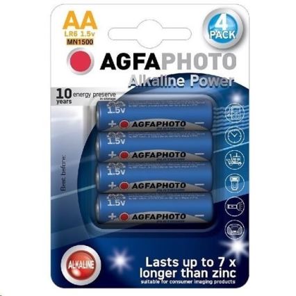 4 st. Alkaline batterij AA 1,5V