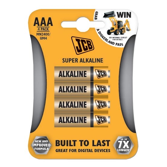 4 st. Alkaline batterij AAA 1,5V