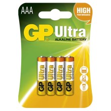 4 st. Alkaline batterij AAA GP ULTRA 1,5V