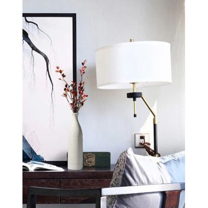 46 cm White Keramiek Vaas