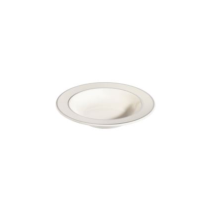 53-delige serviesset crème/zilver/porselein