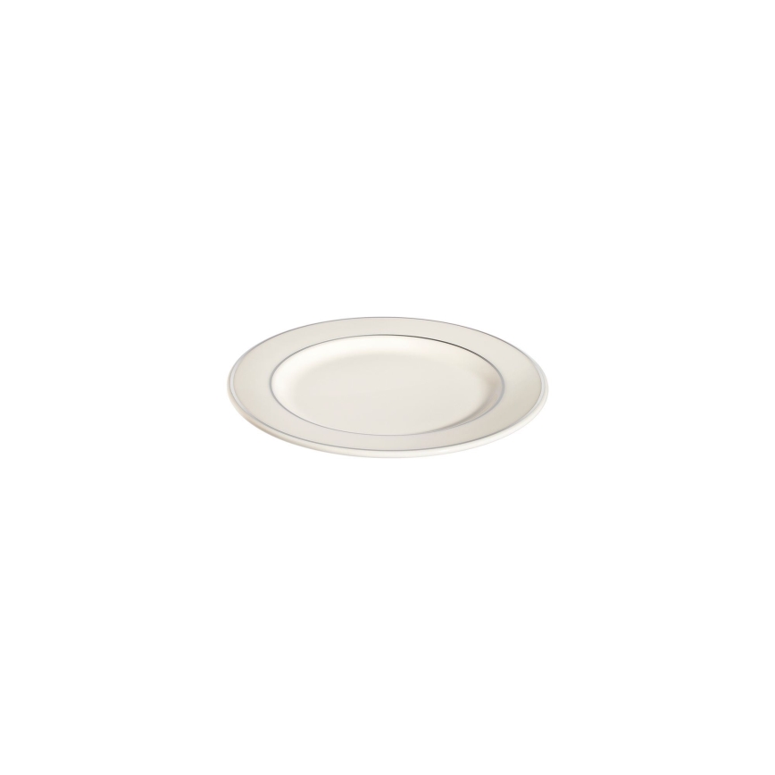 53-delige serviesset crème/zilver/porselein