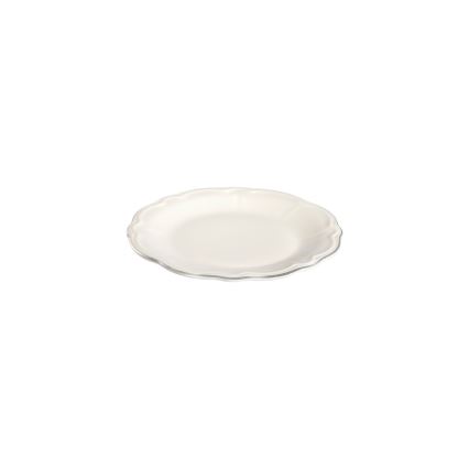 53-delige serviesset, wit/zilver/porselein