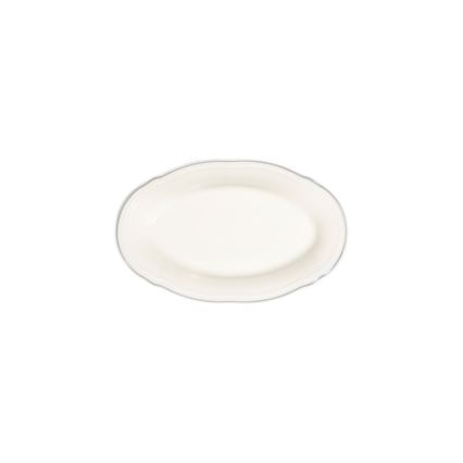 53-delige serviesset, wit/zilver/porselein