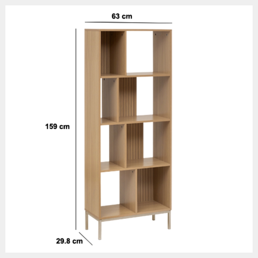 5five - Boekenkast GRID 63x159x30 cm bruin