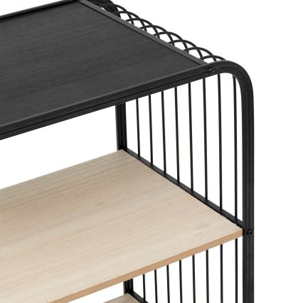 5five - Desserte/étagère mobile COLGE 74x43 cm noir/beige