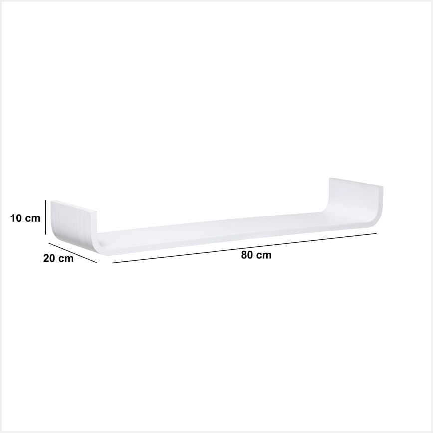 5five - Étagère murale KAPTO 80x20 cm blanche