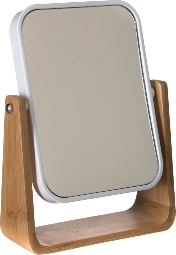5five - Miroir de maquillage NATUREO 21,8x16 cm bambou/blanc