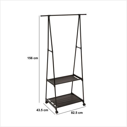 5five - Porte-manteau sur pied FESY 156x83 cm noir