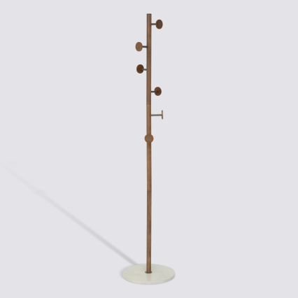 5five - Porte-manteau sur pied PERY 175x36,5 cm marron/blanc
