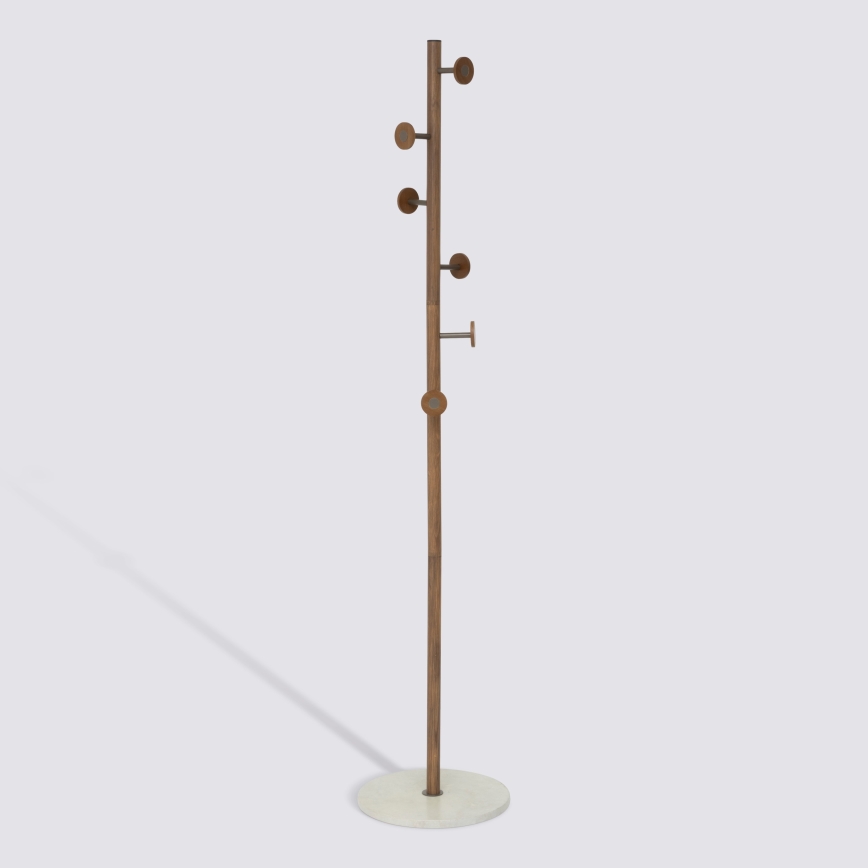 5five - Porte-manteau sur pied PERY 175x36,5 cm marron/blanc