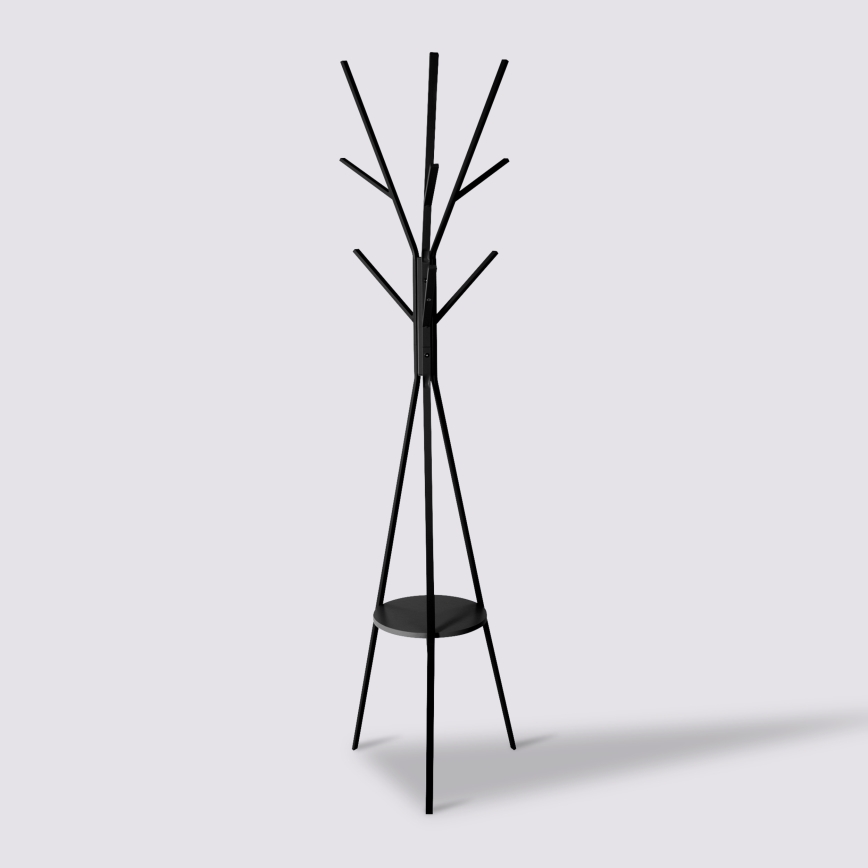 5five - Porte-manteau sur pied TASO 180x44 cm noir
