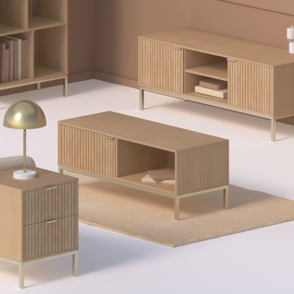 5five - Salontafel ESEN 100x40 cm bruin