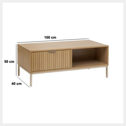 5five - Salontafel ESEN 100x40 cm bruin