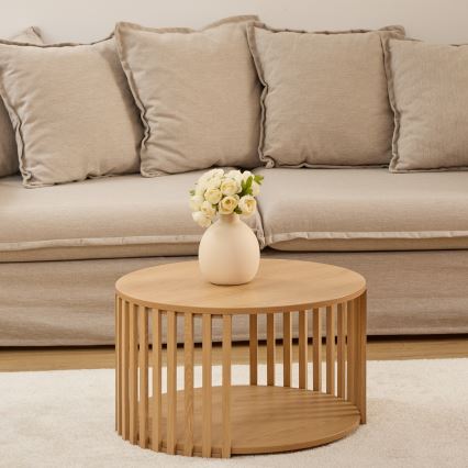5five - Salontafel VINKY Ø 60 cm bruin