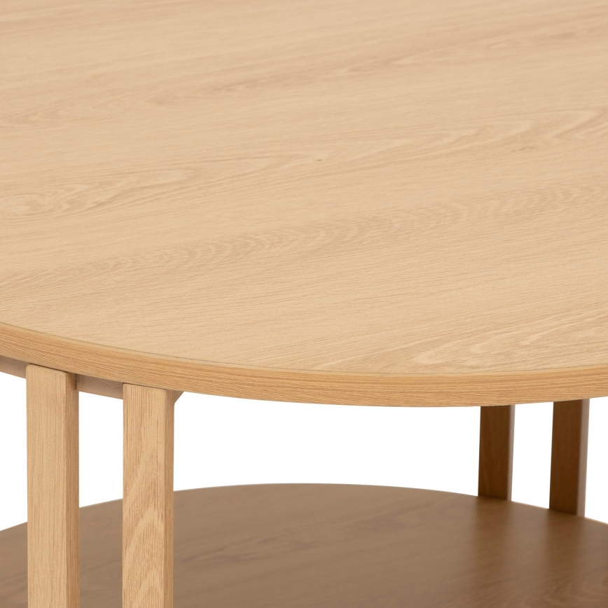 5five - Salontafel VINKY Ø 60 cm bruin