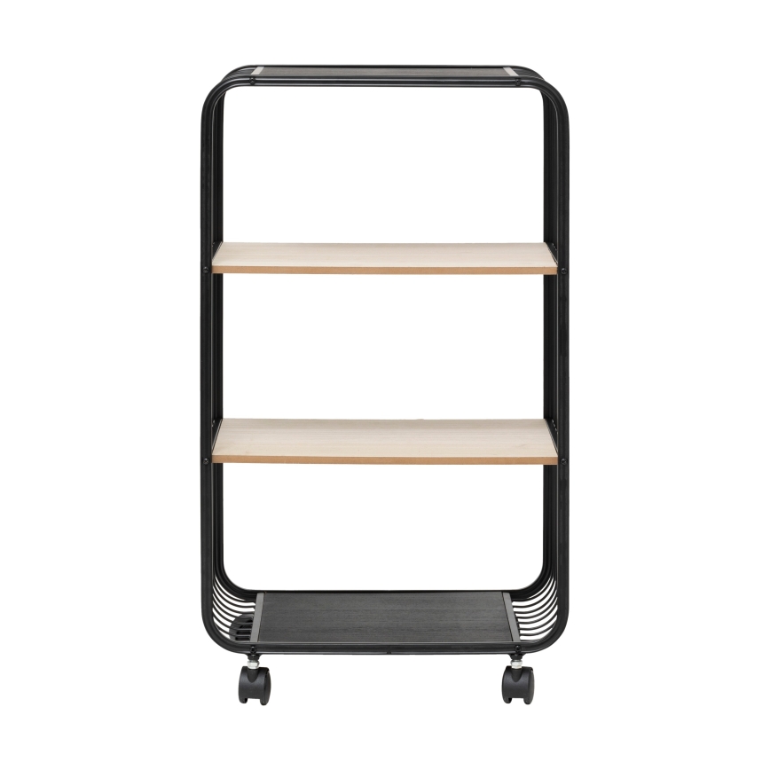 5five - Serveertafel/verrijdbare plank COLGE 74x43 cm zwart/beige