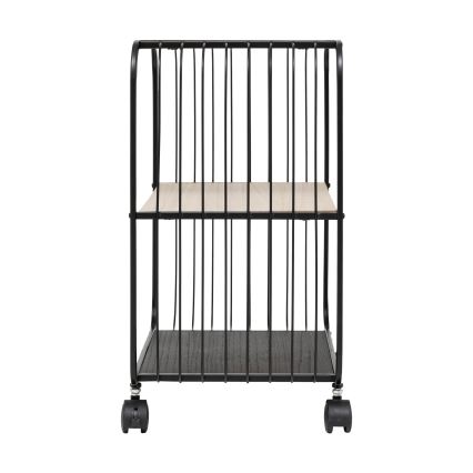 5five - Serveerwagen / verrijdbaar rek COLGE 53x43 cm zwart/beige