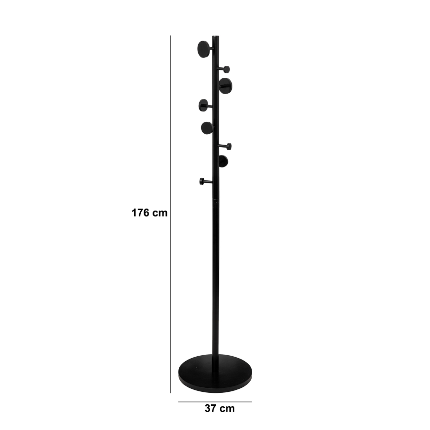5five - Staande kapstok PERY 176x37 cm zwart