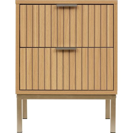 5five - Table de chevet ARCUS 40x40 cm marron