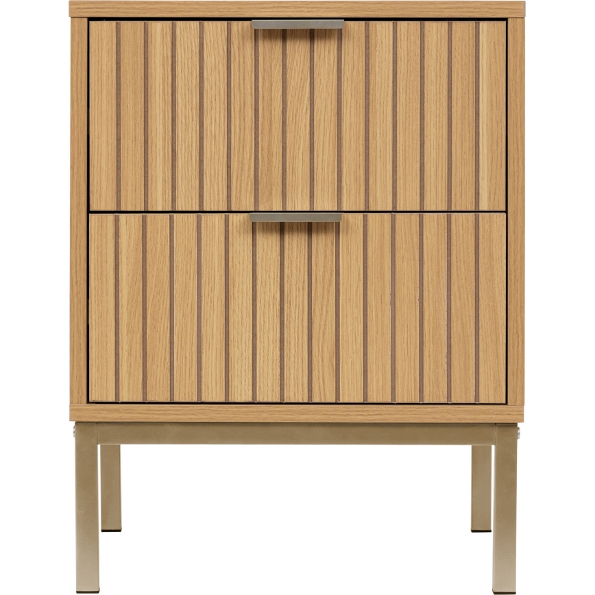 5five - Table de chevet ARCUS 40x40 cm marron