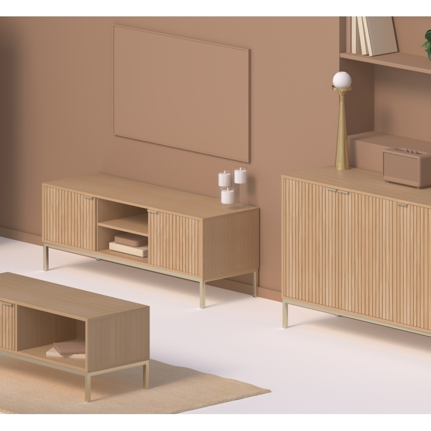 5five - TV-meubel KUBI 120x40 cm bruin