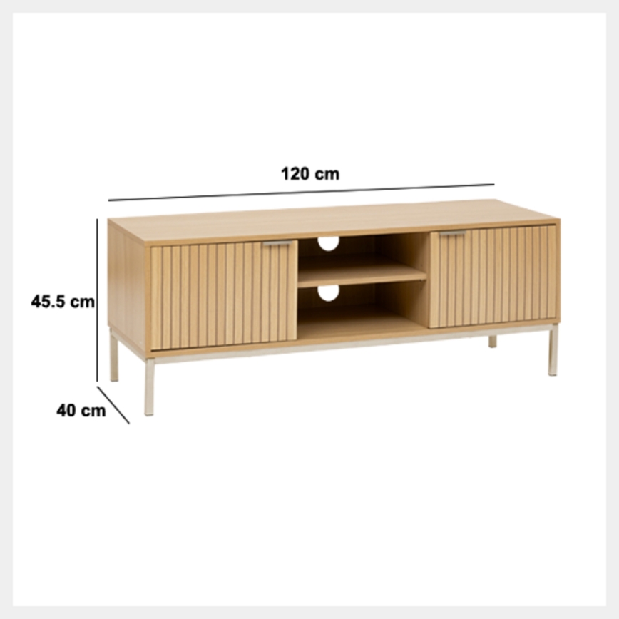 5five - TV-meubel KUBI 120x40 cm bruin