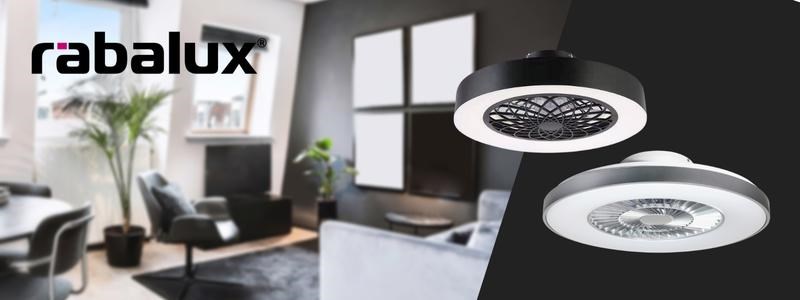 Les ventilateurs Rabalux vons vous rafraîchir et illuminer vos nuits