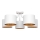 Aan plafond gevestigde hanglamp ALBA 5xE27/15W/230V wit/gouden