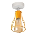 Aan plafond gevestigde hanglamp TUBE II 1xE27/15W/230V oranje