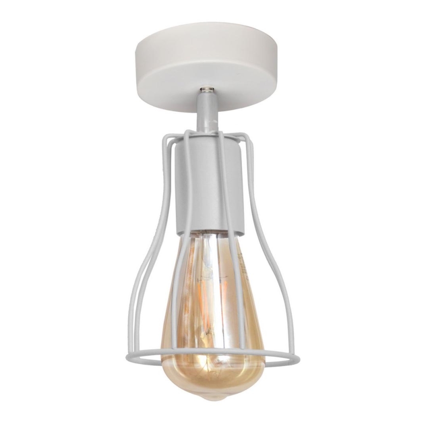 Aan plafond gevestigde hanglamp TUBE II 1xE27/15W/230V wit