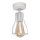 Aan plafond gevestigde hanglamp TUBE II 1xE27/15W/230V wit