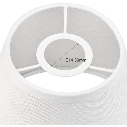Abat-jour rechange pour suspension et applique murale ANTONIO E14 140x160 mm blanc