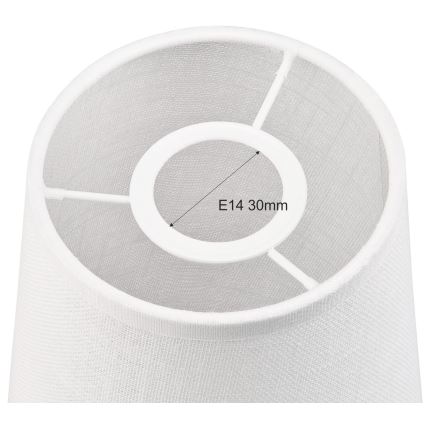 Abat-jour rechange pour suspension et applique murale ANTONIO E14 150x120 mm blanc
