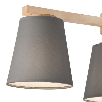 Abat-jour rechange pour suspension et applique murale ELLIE E27 d. 15 cm gris