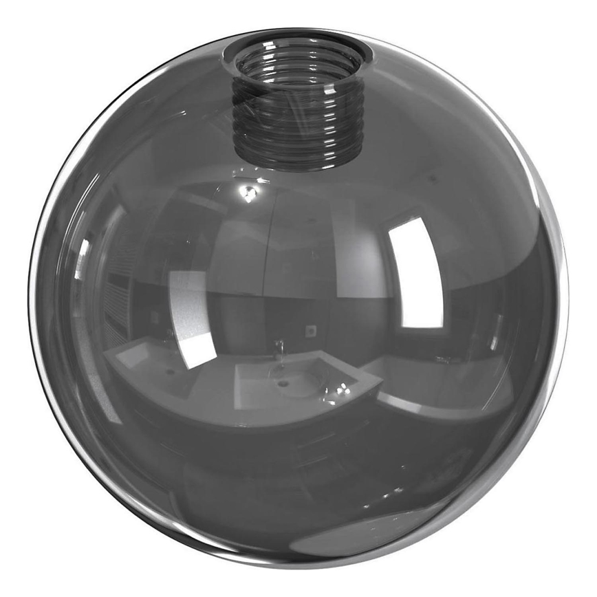 Abat-jour de rechange pour lustre et applique ROSSI diamètre 14 cm gris/fumé