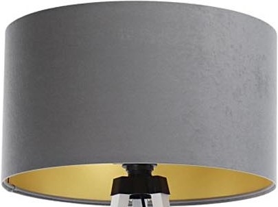 Abat-jour pour lampadaire STANDART E27 d. 45 cm gris/doré