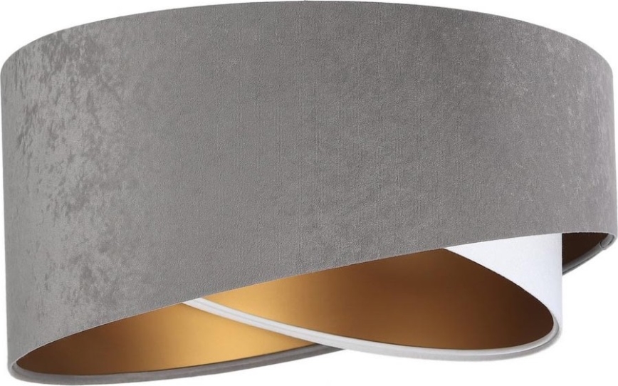 Abat-jour universel GALAXY E27 d. 45 cm gris/blanc/doré