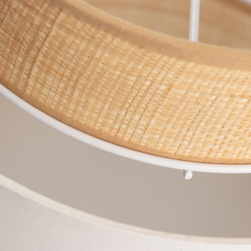 Abat-jour universel KERIA Ø 30 cm beige/blanc