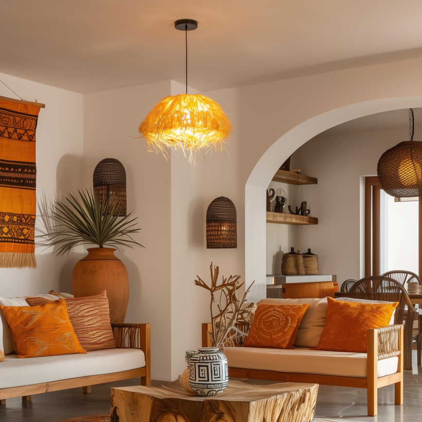 Abat-jour universel KERIA Ø 40 cm marron